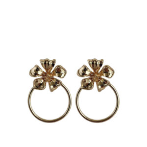 Paulie Pocket | Flower Hoops Medium Earrings