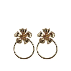 FLOWER HOOPS MEDIUM EARRINGS
