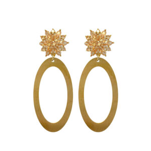 GOLDEN FLOWER HOOPS