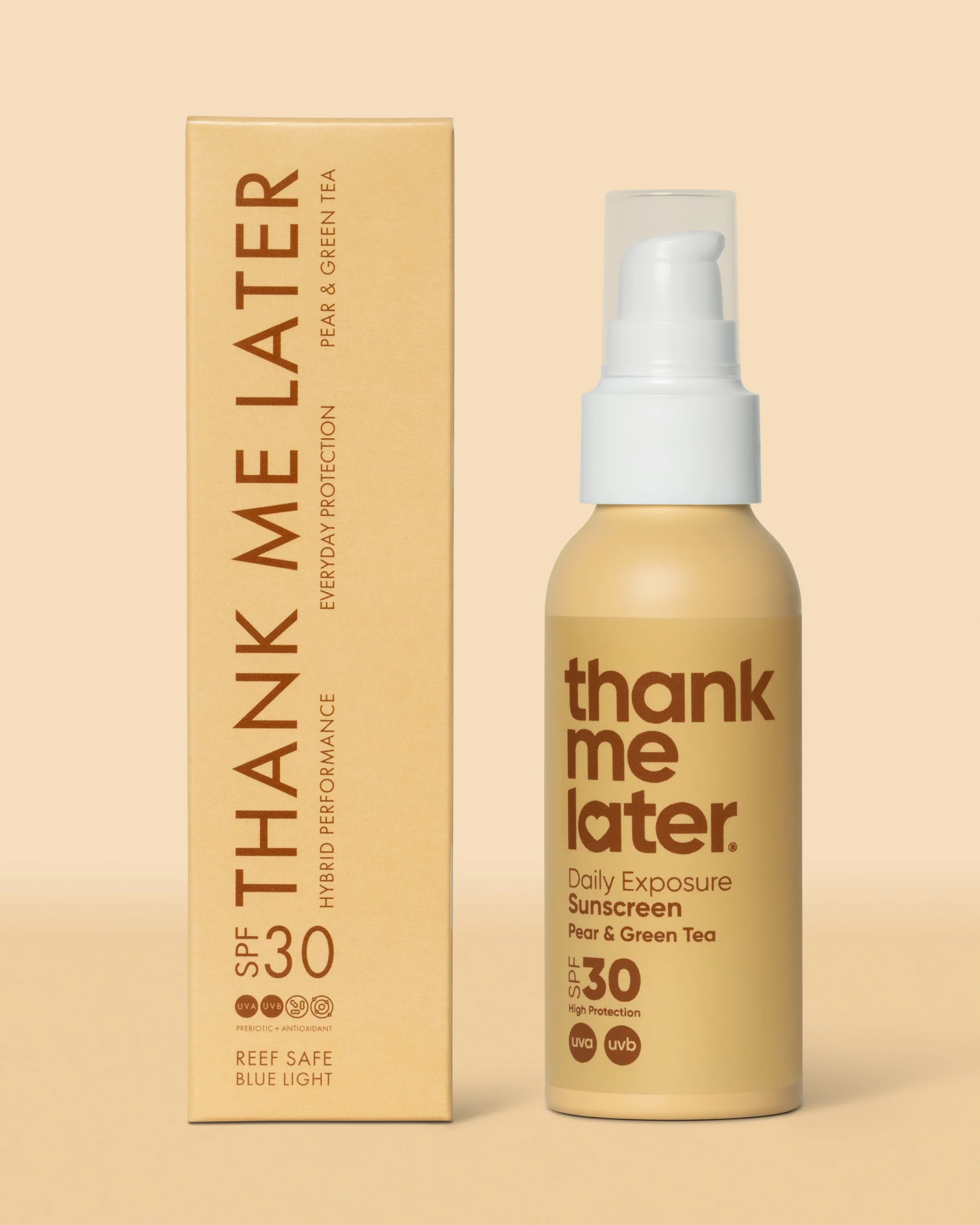 Thank Me Later | Pear & Green Tea Mineral Sunscreen - Afbeelding 3