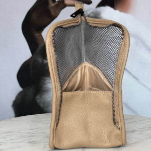 Kwasten make-up tasje | Galerie Taupe