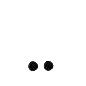 BEADS STUD EARRINGS - BLACK