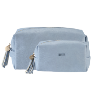 Toilettas | Bleu leather