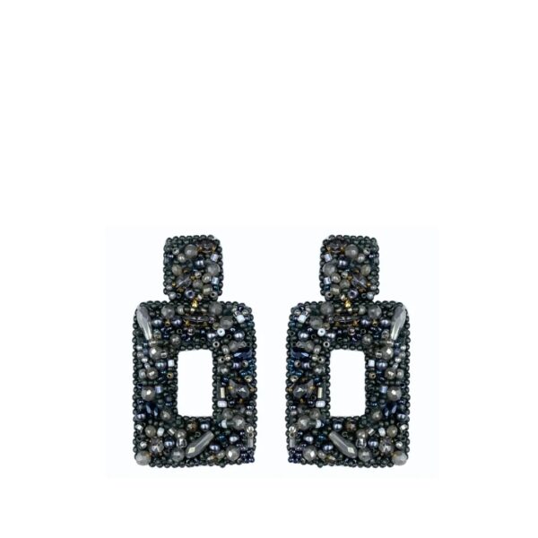 CLASSIC SHIMMER EARRINGS - GREY