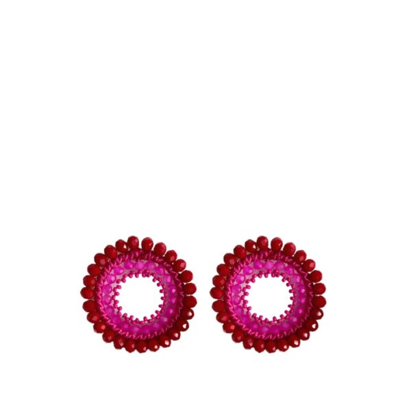 ELEGANT HOOPS - FUCHSIA RED