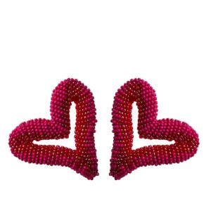 Paulie Pocket | Love Earrings - Fuchsia
