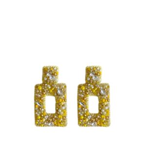 Paulie Pocket | Classic Shimmer Earring - Yellow