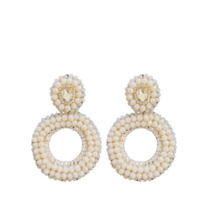 Paulie Pocket | Harper Earrings - Light Beige