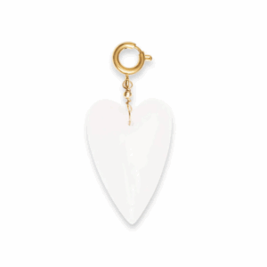 White Heart charm