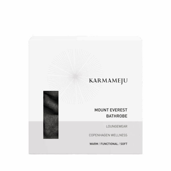 Karameju Fleece Bathrobe | Dark Grey - Afbeelding 4