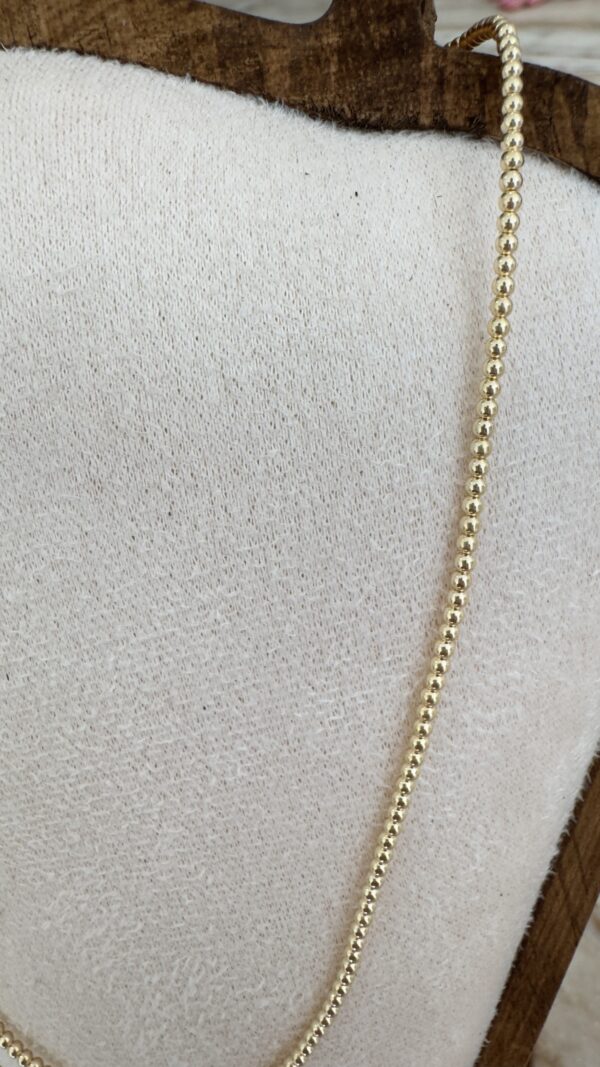 Basic gold 2 cm ketting J&B - Afbeelding 2