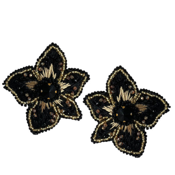 PARADISE EARRINGS - BLACK GOLD