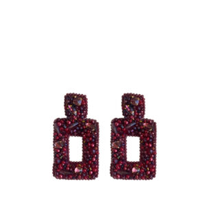 Paulie Pocket | Classic Shimmer Earring - Burgundy
