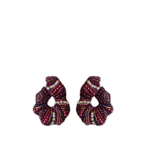 Paulie Pocket | Glamorous Curl - Earrings Burgundy
