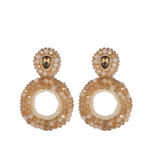 Paulie Pocket | Harper Earrings - Beige