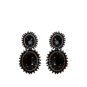 Paulie Pocket | Double Luna Earrings - Black
