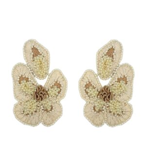 Paulie Pocket | Butterfly Earrings Beige