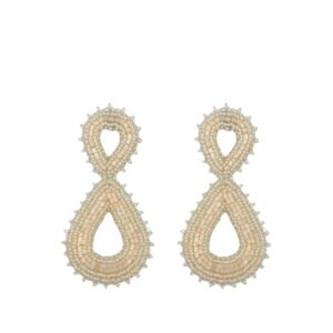 Paulie Pocket | Valerie Drop Earrings - Light Beige