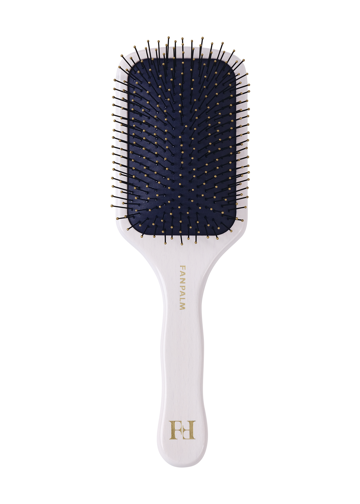 Fan Palm | Luxury Wet + Curl Hairbrush White - Afbeelding 2