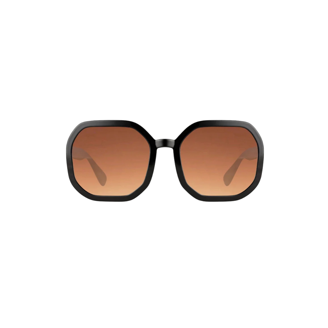 PRE ORDER | PINNED BY K | Zonnebril Zwart/Bruin glas 8194