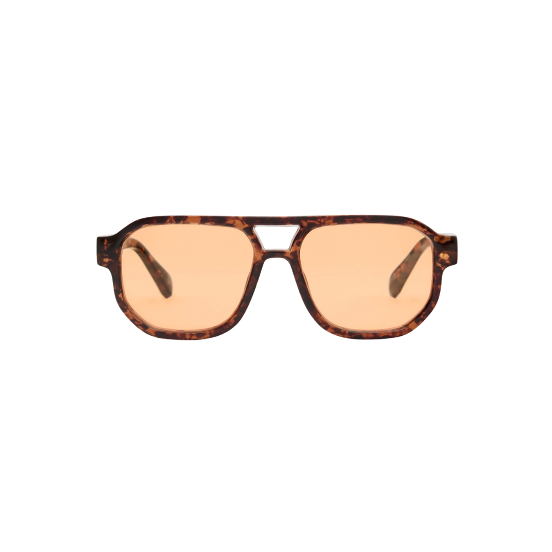 PINNED BY K | Zonnebril Bruin/Oranje glas 9649