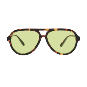 PINNED BY K | Zonnebril Bruin/Groen glas 9626