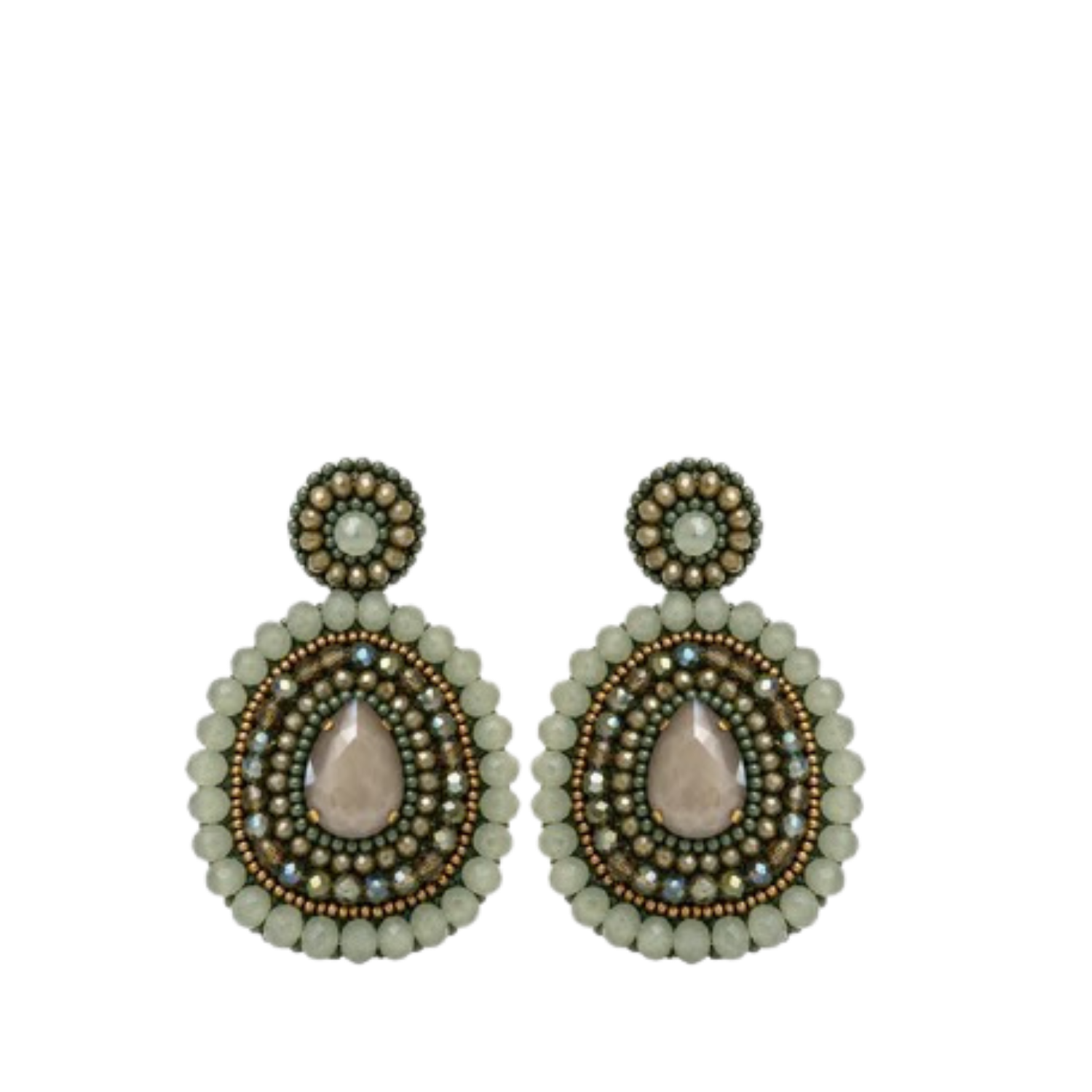 Paulie Pocket | Serena Earrings - Sage Green