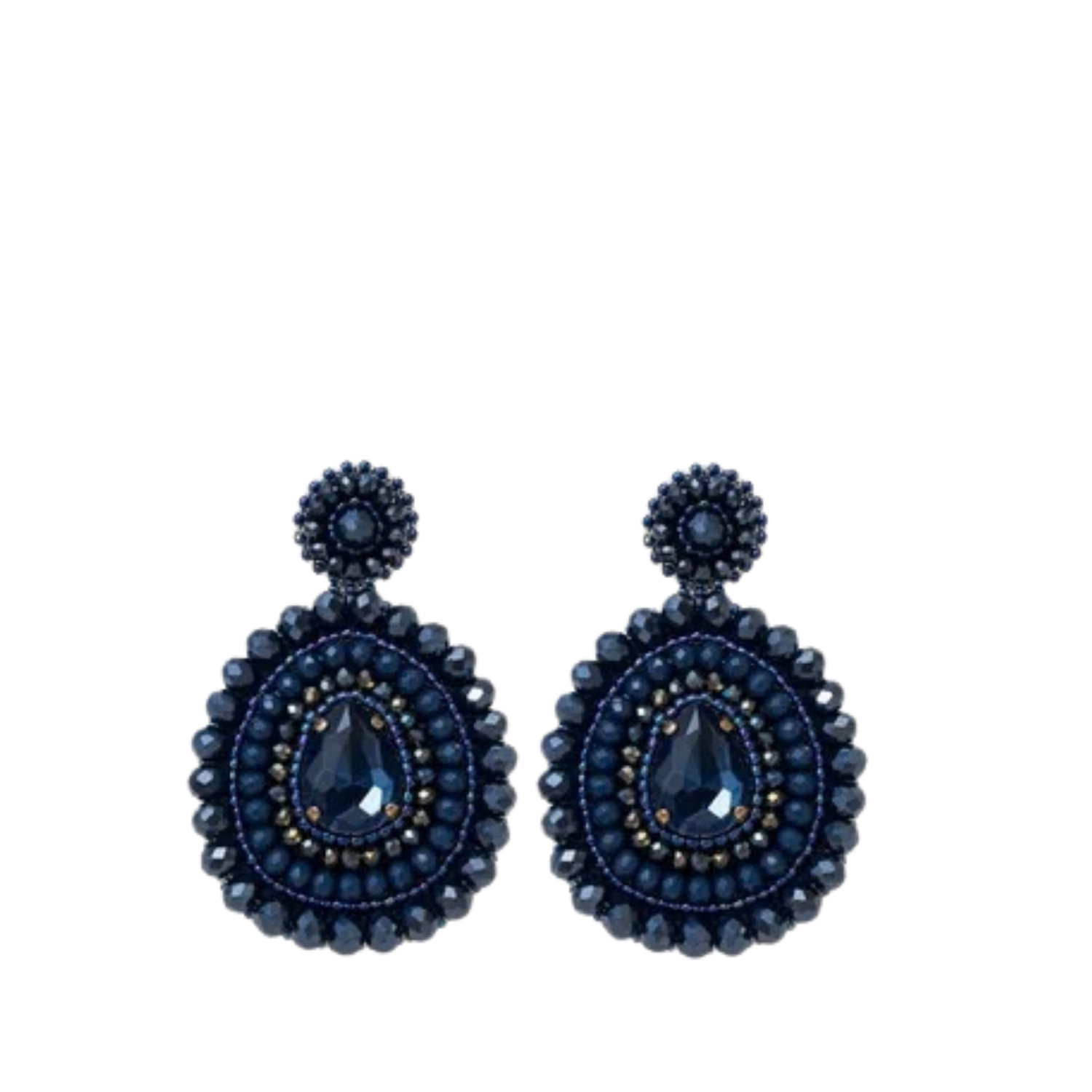 Paulie Pocket | Serena Earrings - Dark Blue