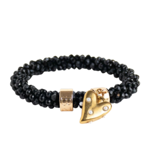 BANDITZ | BEADZ LUX - Black Heart Pearls (RVS Gold)