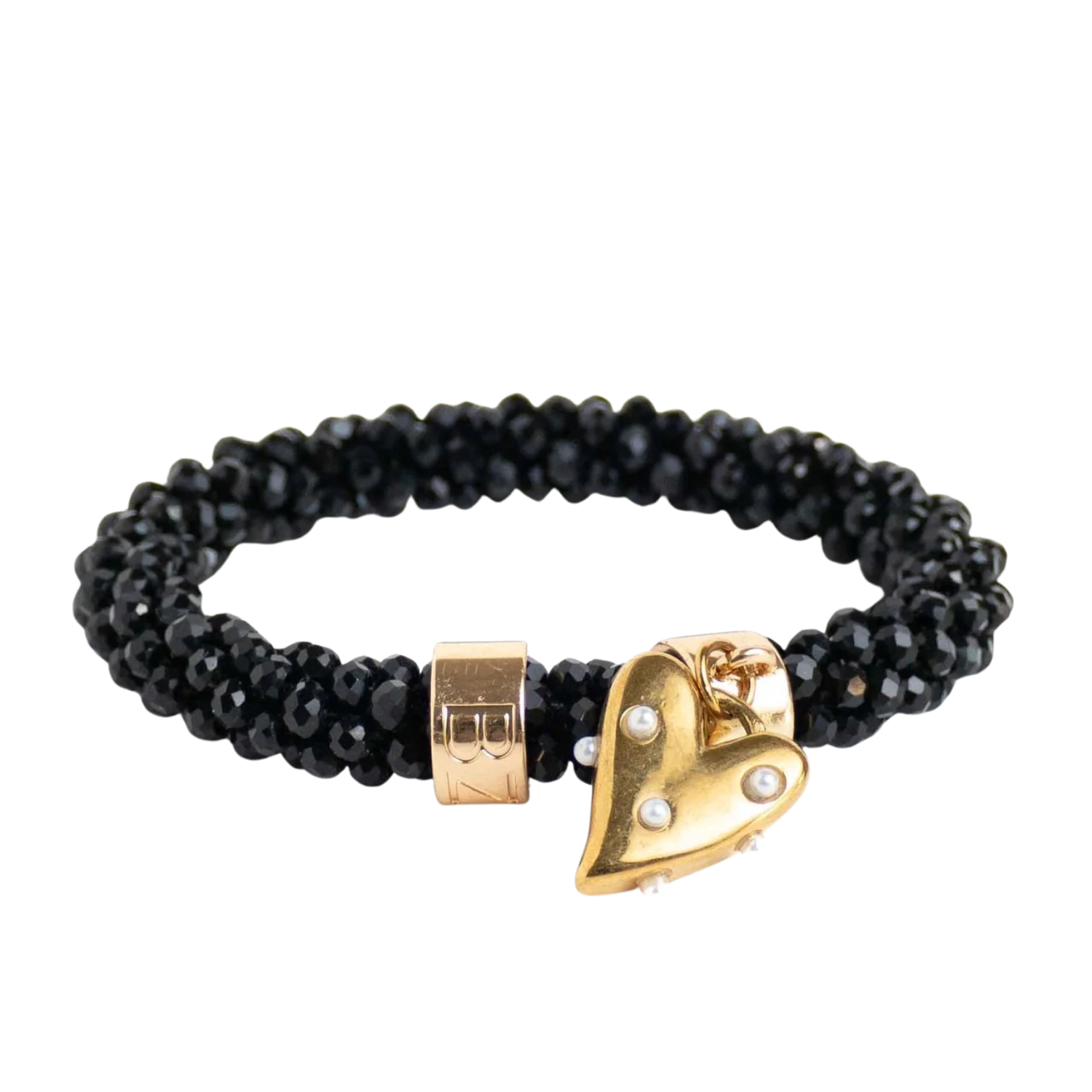 BANDITZ | BEADZ LUX - Black Heart Pearls (RVS Gold)