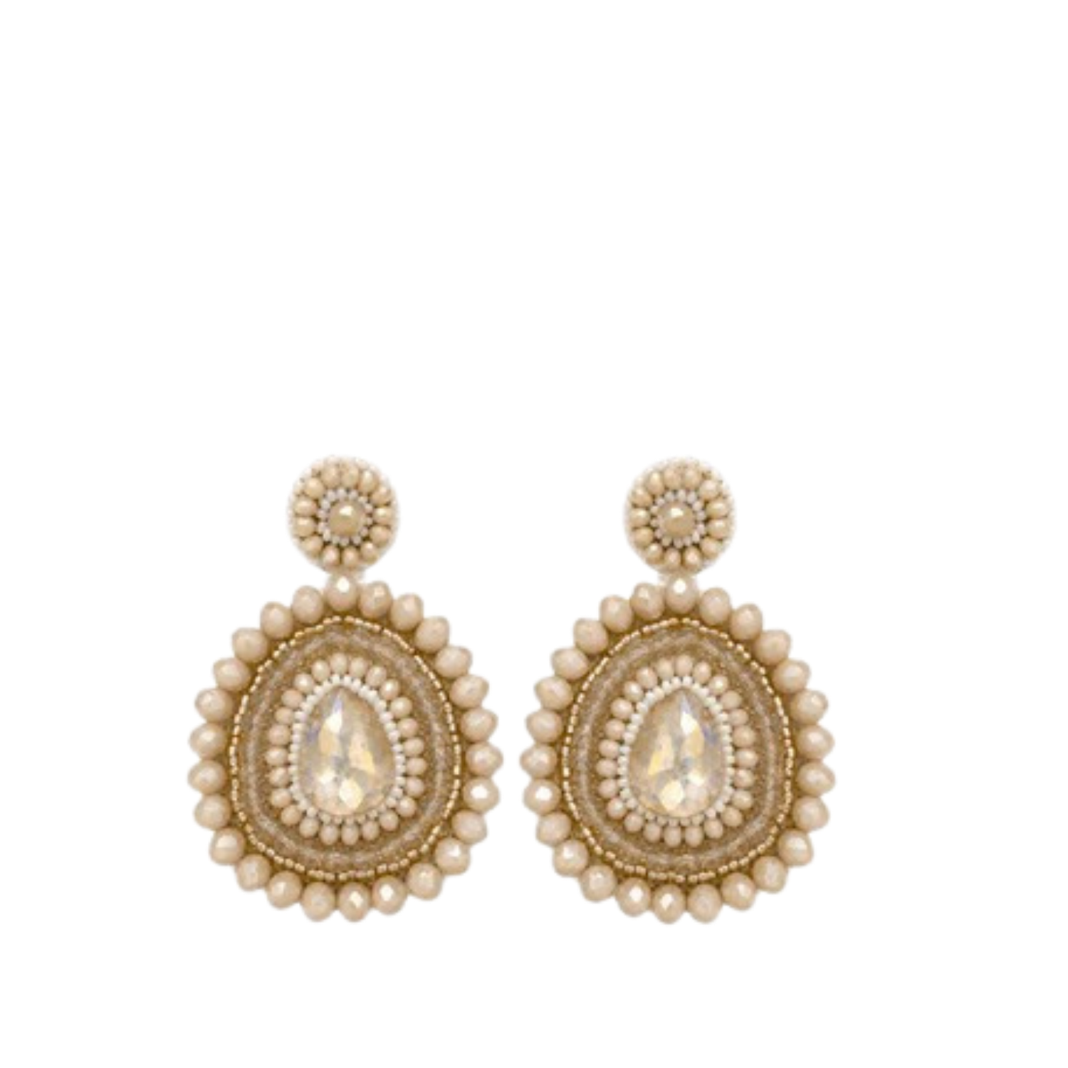 Paulie Pocket | Serena Earrings - Beige