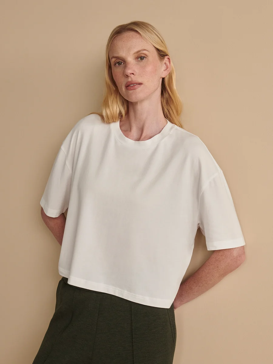 Varley | White Cropped Tee - Afbeelding 2